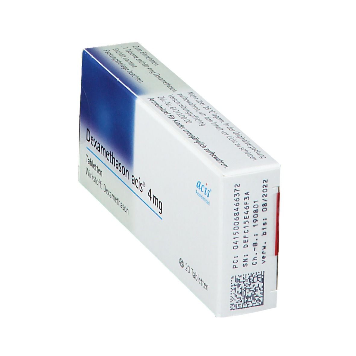 Dexamethason acis 4 mg Tabletten 20 St