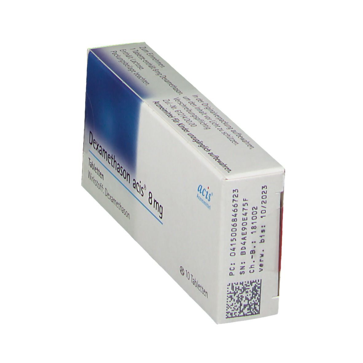 Dexamethason acis 8 mg Tabletten 10 St