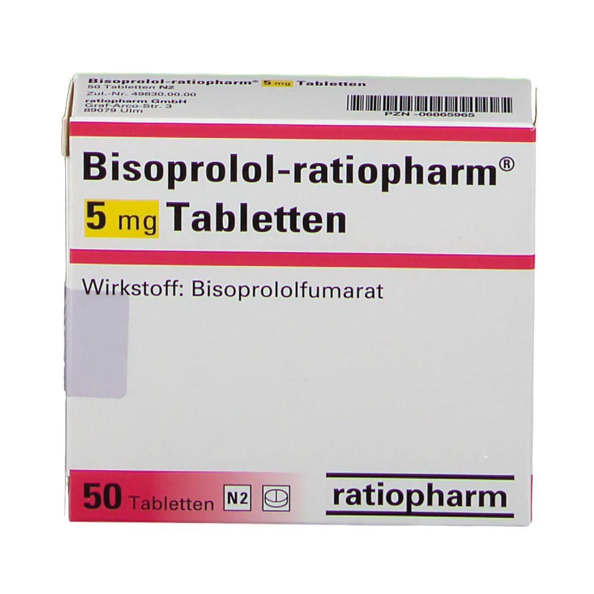 Bisoprolol-ratiopharm® 5 mg