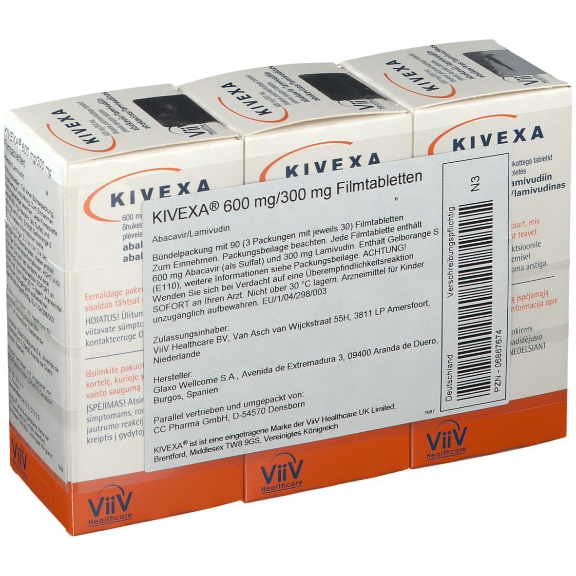 Kivexa® 600 mg/300 mg