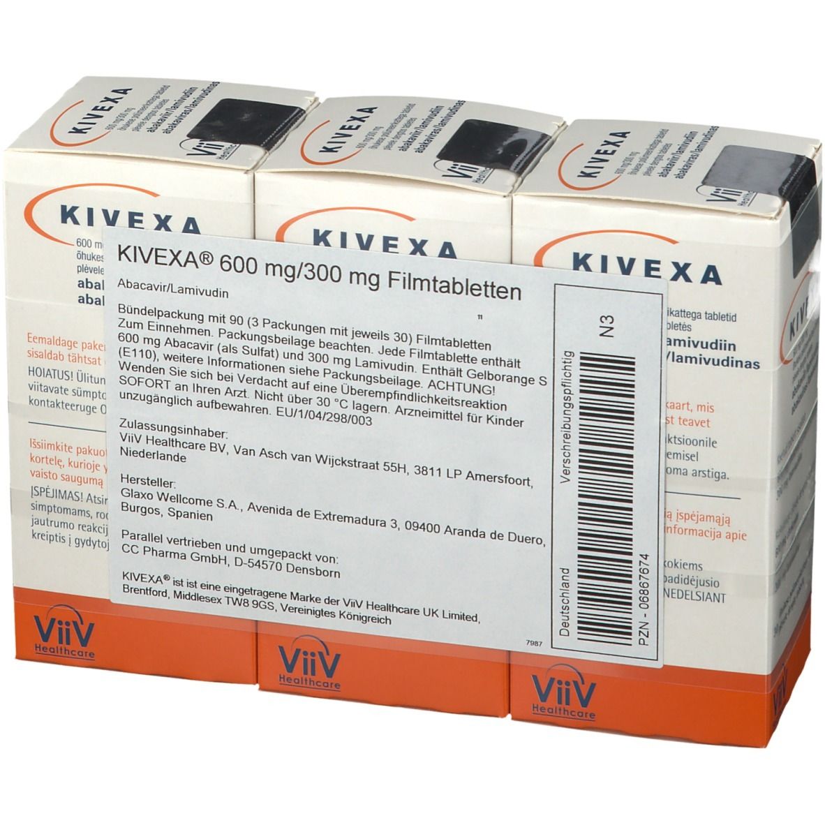 Kivexa® 600 mg/300 mg