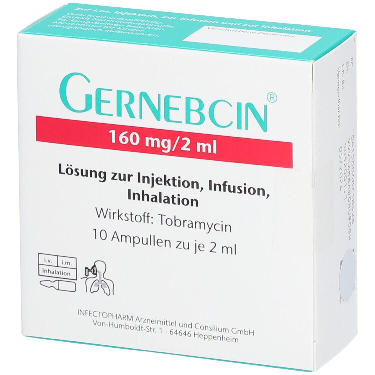 GERNEBCIN 160 mg/2 ml Lsg.z.Inj./Inf./Inhalation