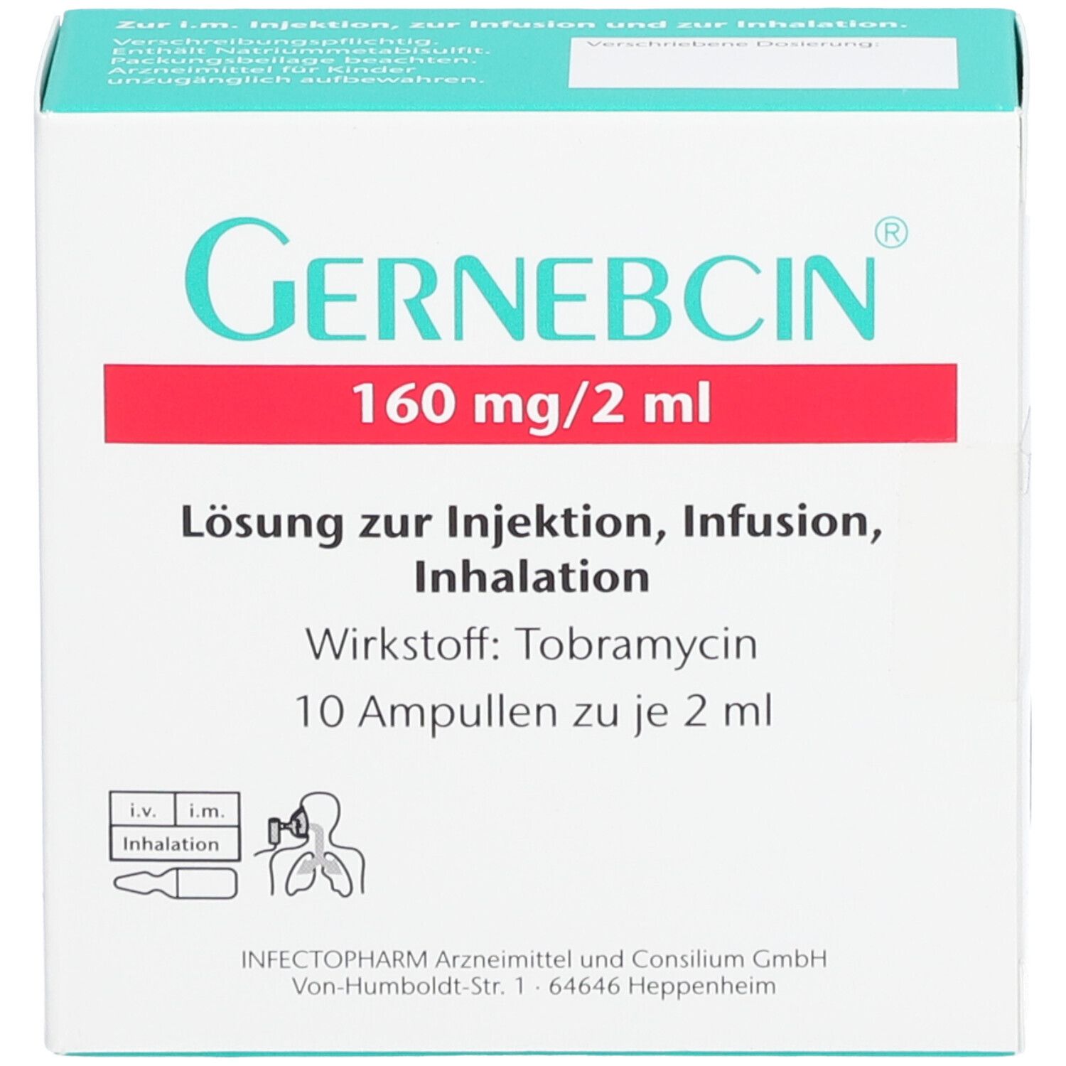 GERNEBCIN 160 mg/2 ml Lsg.z.Inj./Inf./Inhalation
