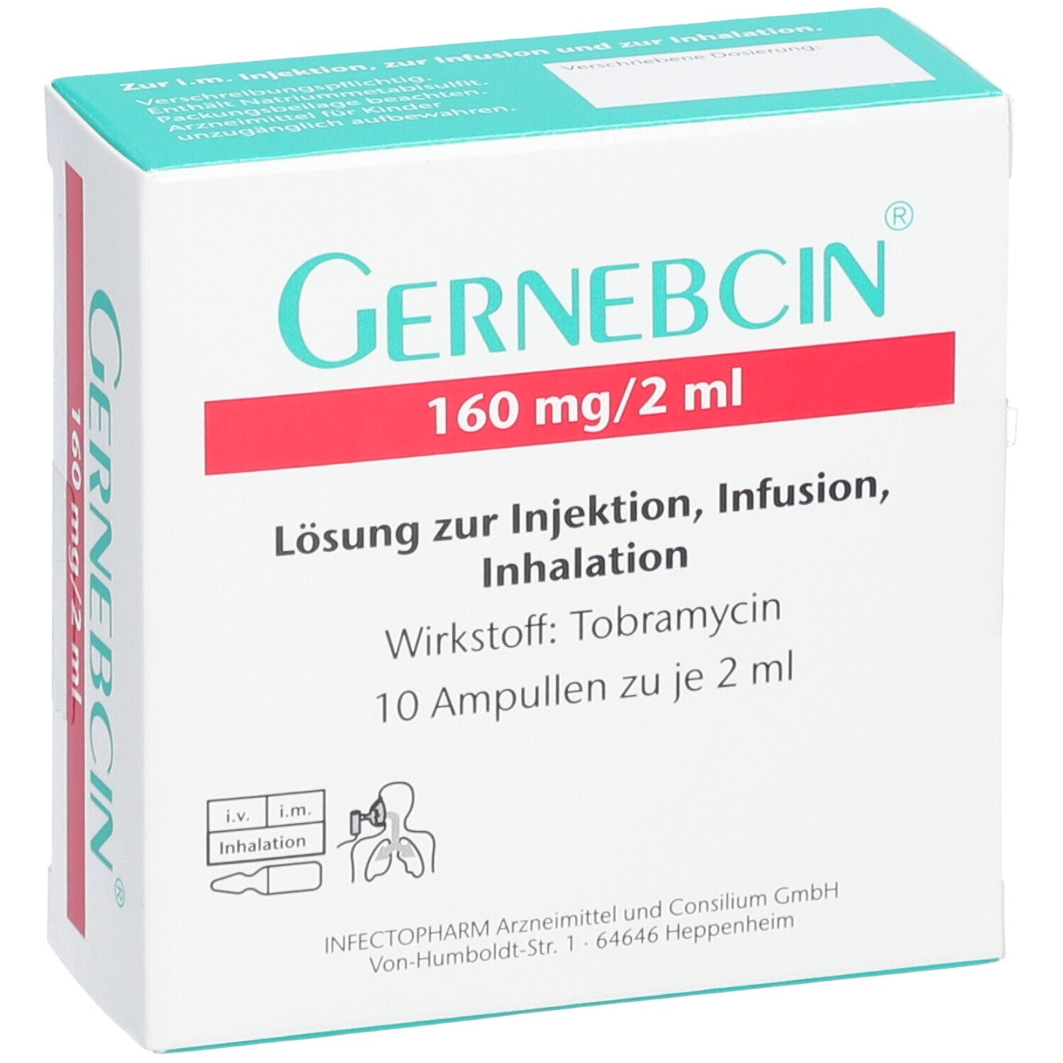 GERNEBCIN 160 mg/2 ml Lsg.z.Inj./Inf./Inhalation