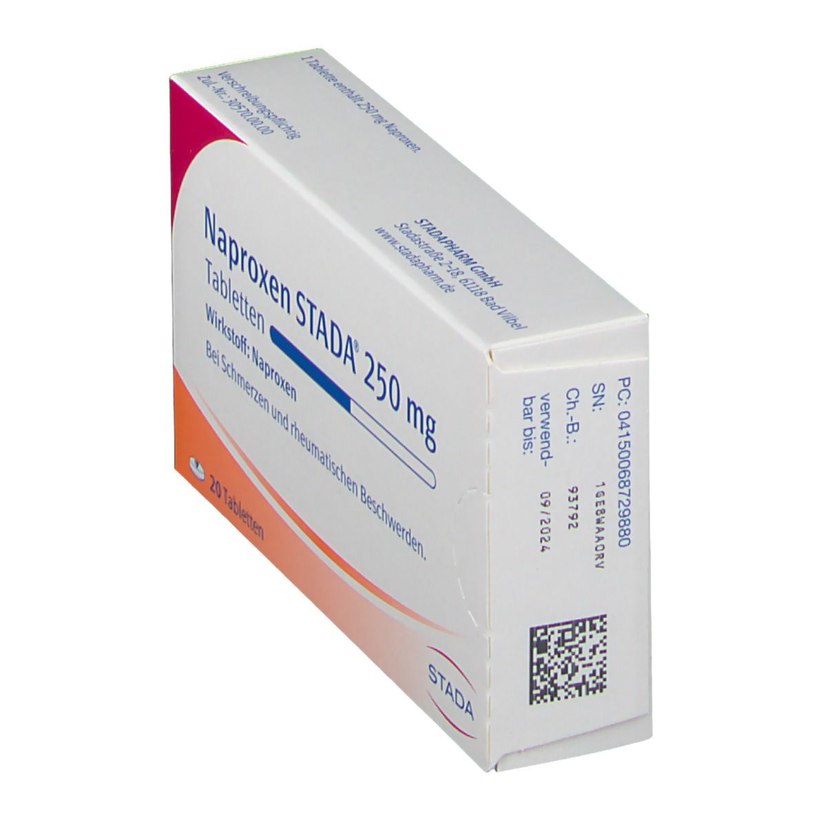 Naproxen Stada 250 mg Tabletten 20 St