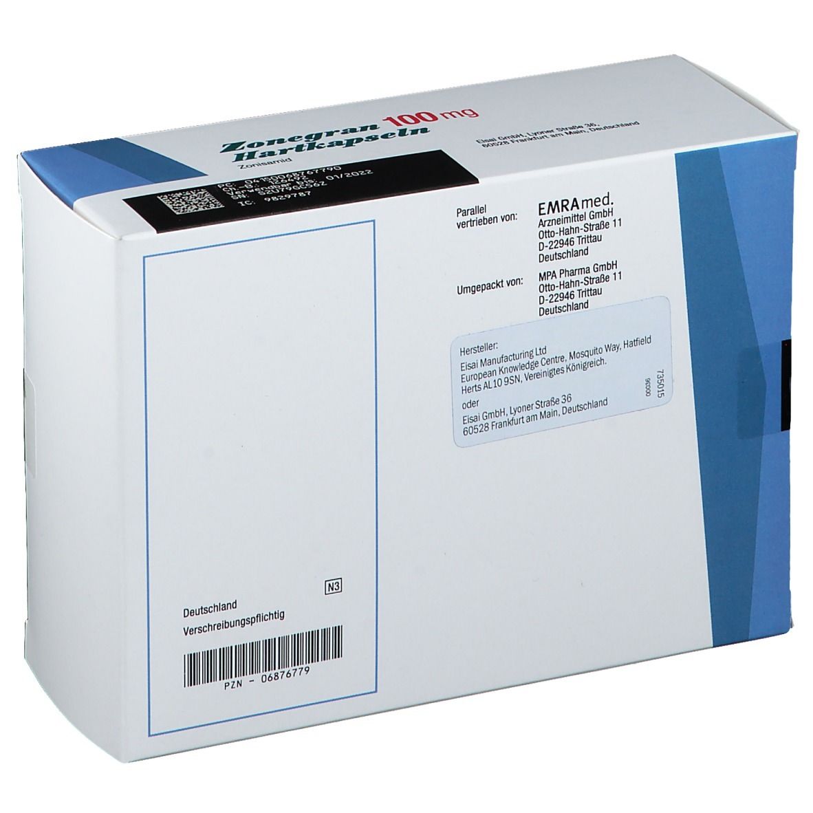 Zonegran 100 mg
