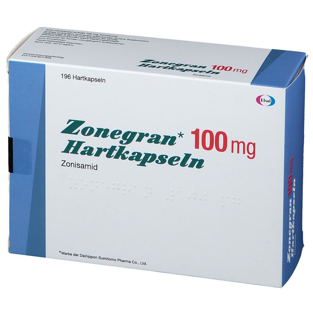 Zonegran 100 Mg 196 St Mit Dem E-Rezept Kaufen - Shop Apotheke