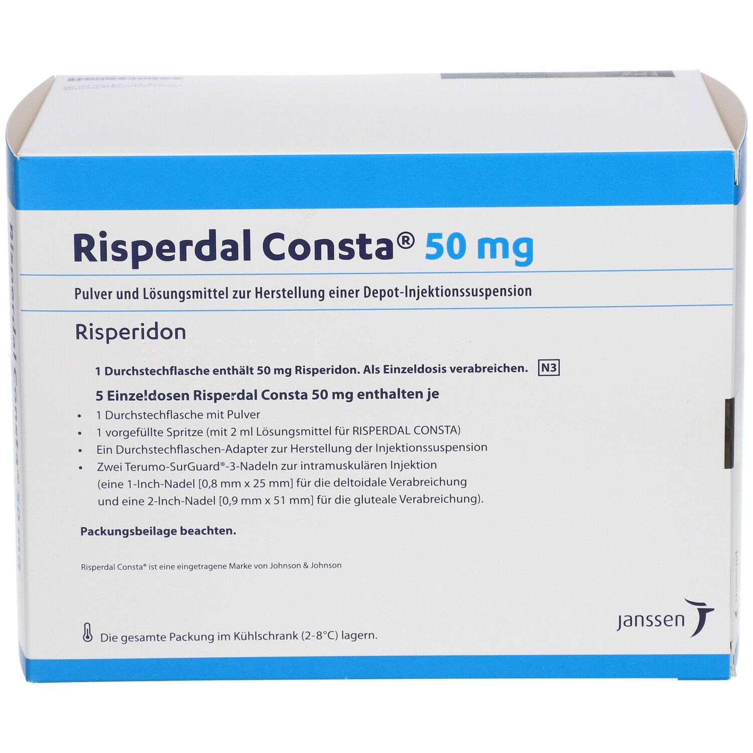 RISPERDAL CONSTA 50 mg Plv.u.LM H.Depot-Inj.-Susp. 5 St mit dem E ...