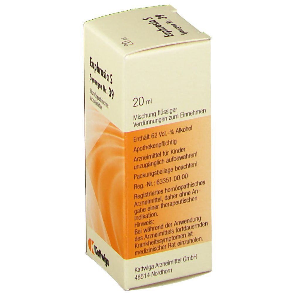 SYNERGON 39 Euphrasia S Tropfen 20 ml - Shop Apotheke