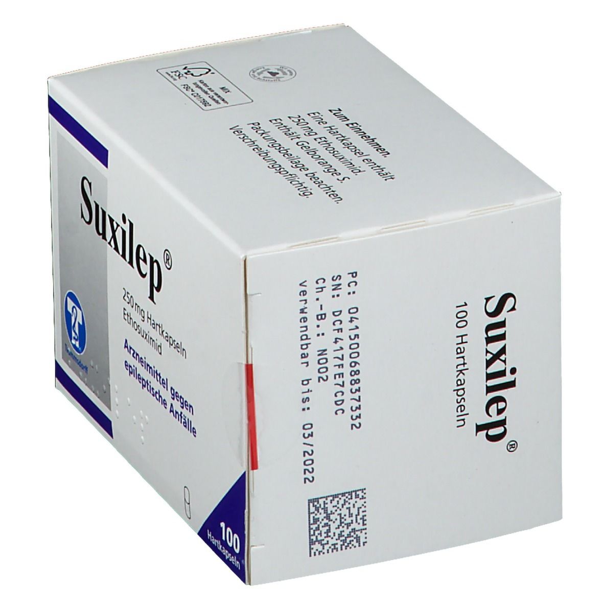 Suxilep 250 mg Hartkapseln 100 St