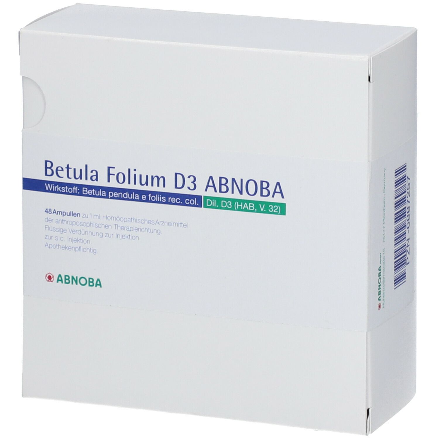 abnobaVISCUM® Betula Folium D 3 Abnoba Ampullen