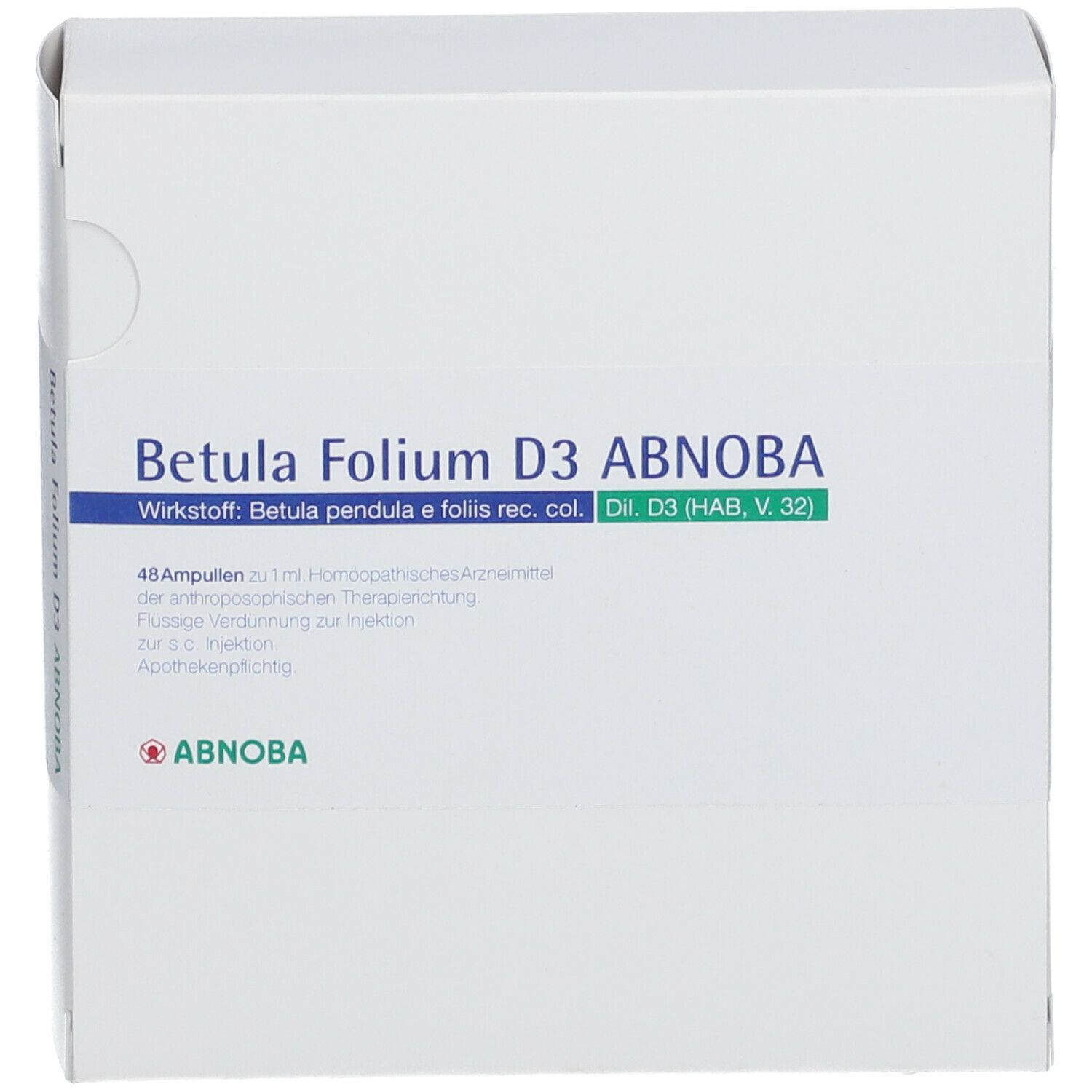 abnobaVISCUM® Betula Folium D 3 Abnoba Ampullen