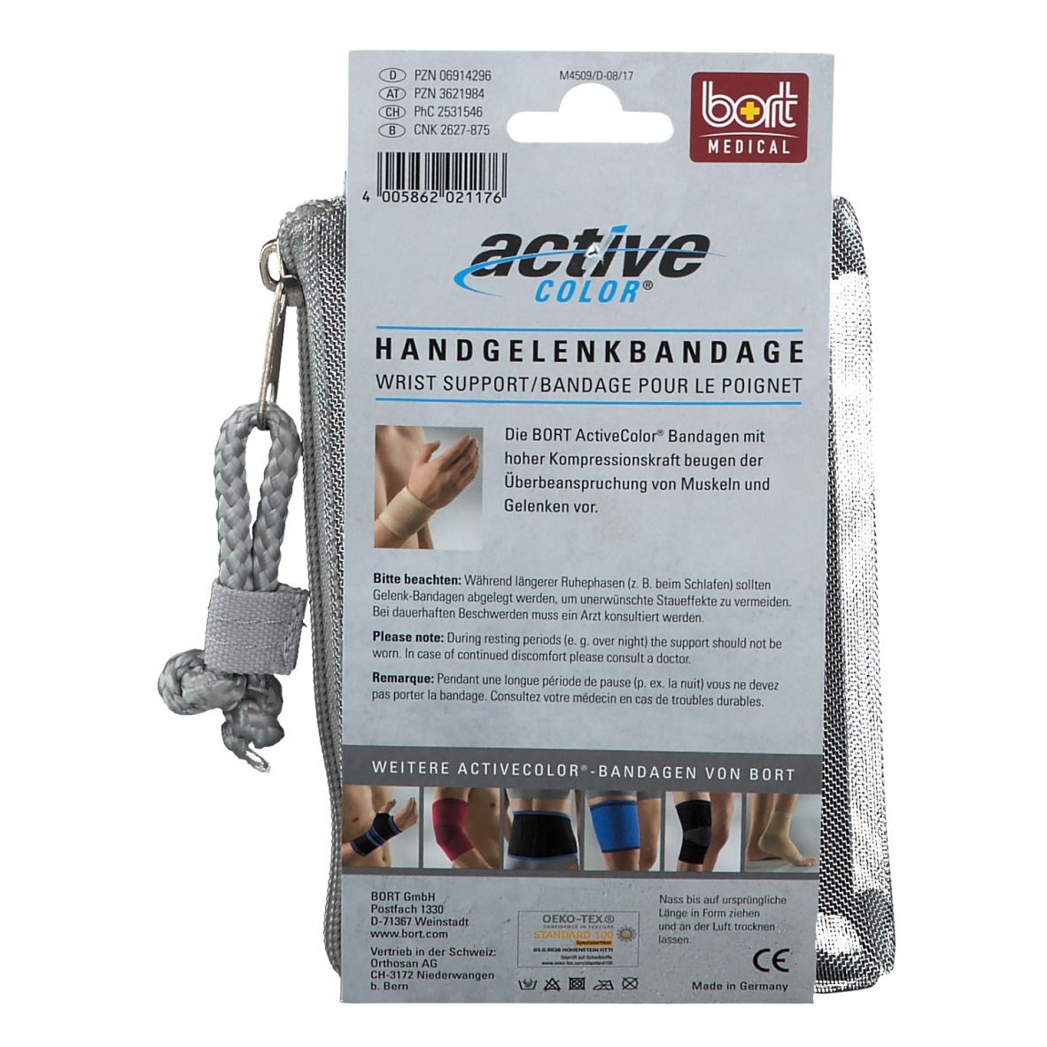 Bort Activecolor Handgelenkbandage large haut