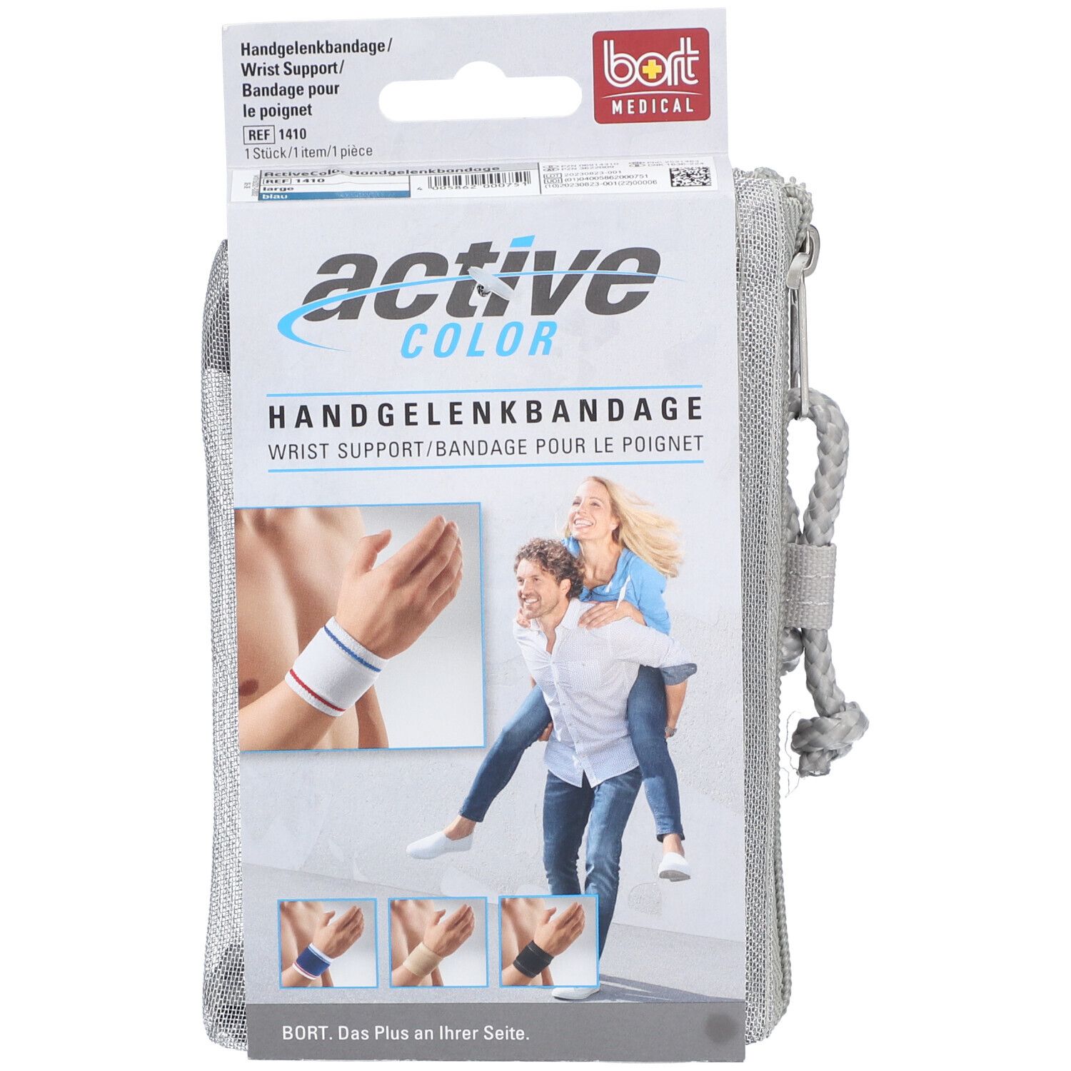 BORT ActiveColor® Handgelenkbandage Gr. L blau