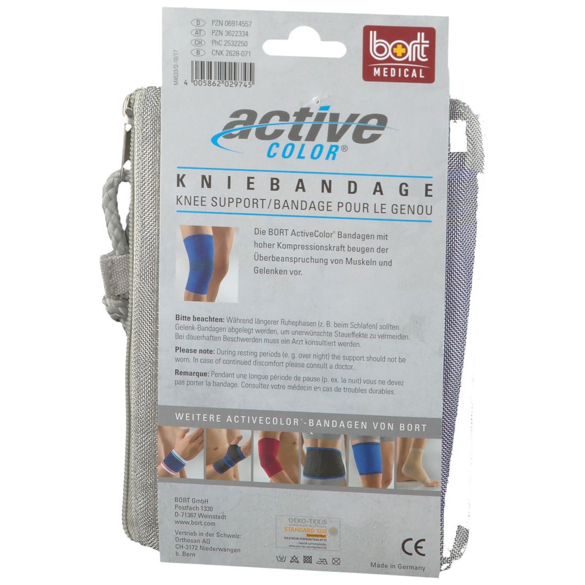 Bort Activecolor Kniebandage x-large blau