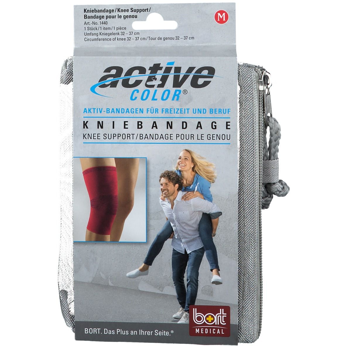 Bort ActiveColor® Kniebandage Gr. M rot