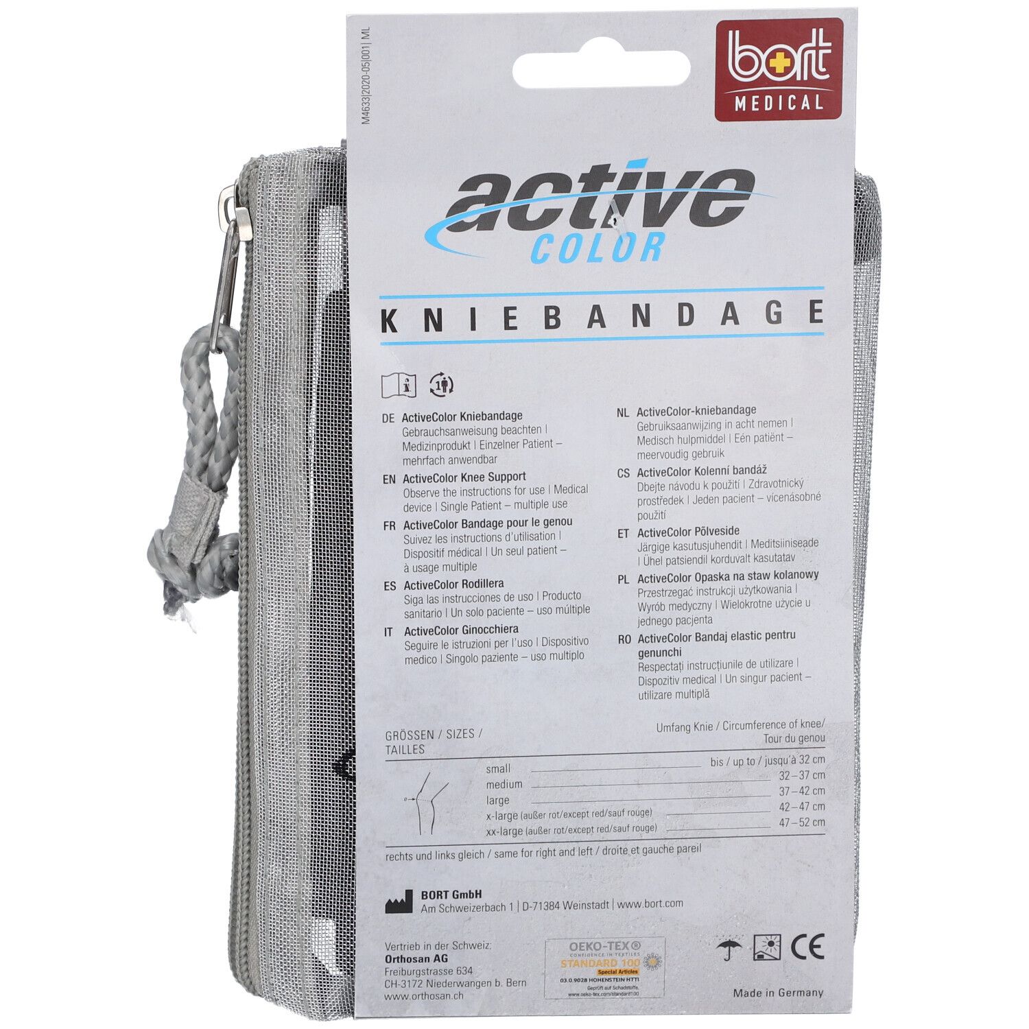 Bort Activecolor Kniebandage small schwarz