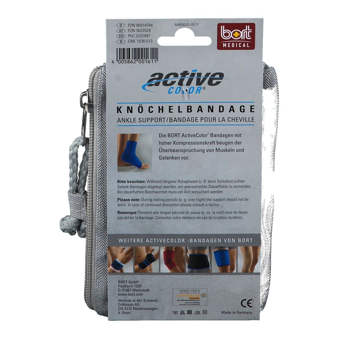 Bort Activecolor Knöchelbandage large blau