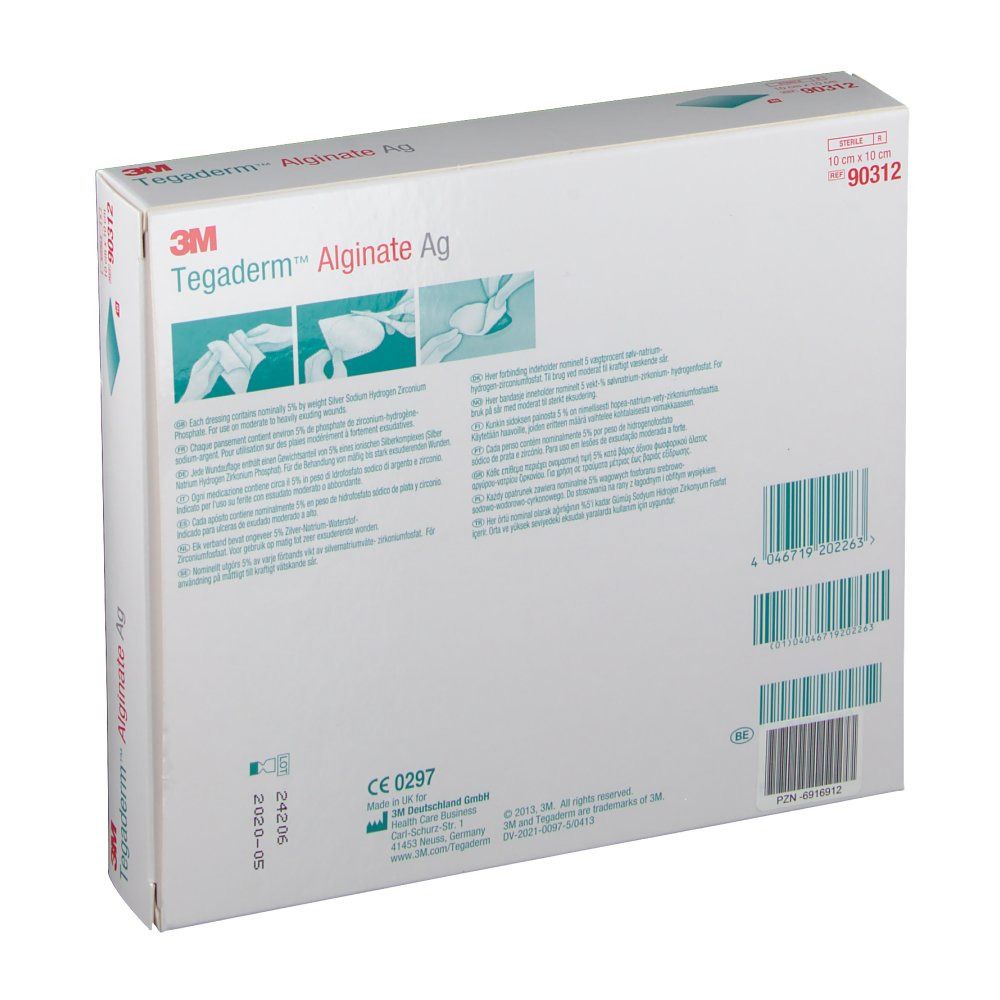 Tegaderm Alginate Kompresse 10 x 10 cm