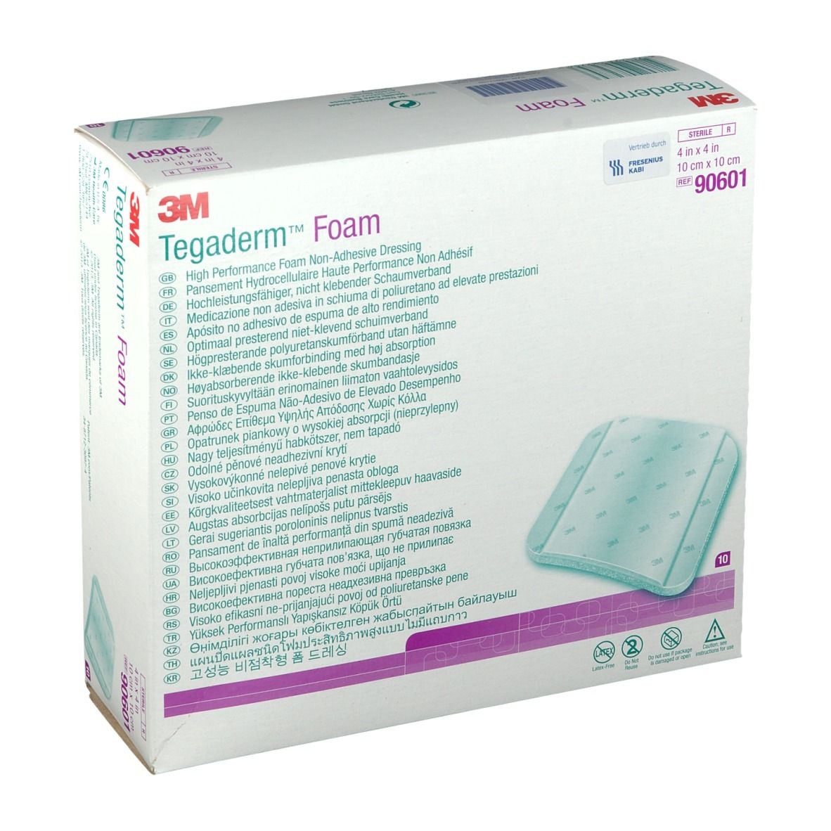 Tegaderm Foam n.klebend FK 10x10 cm 90601 10 St Verband