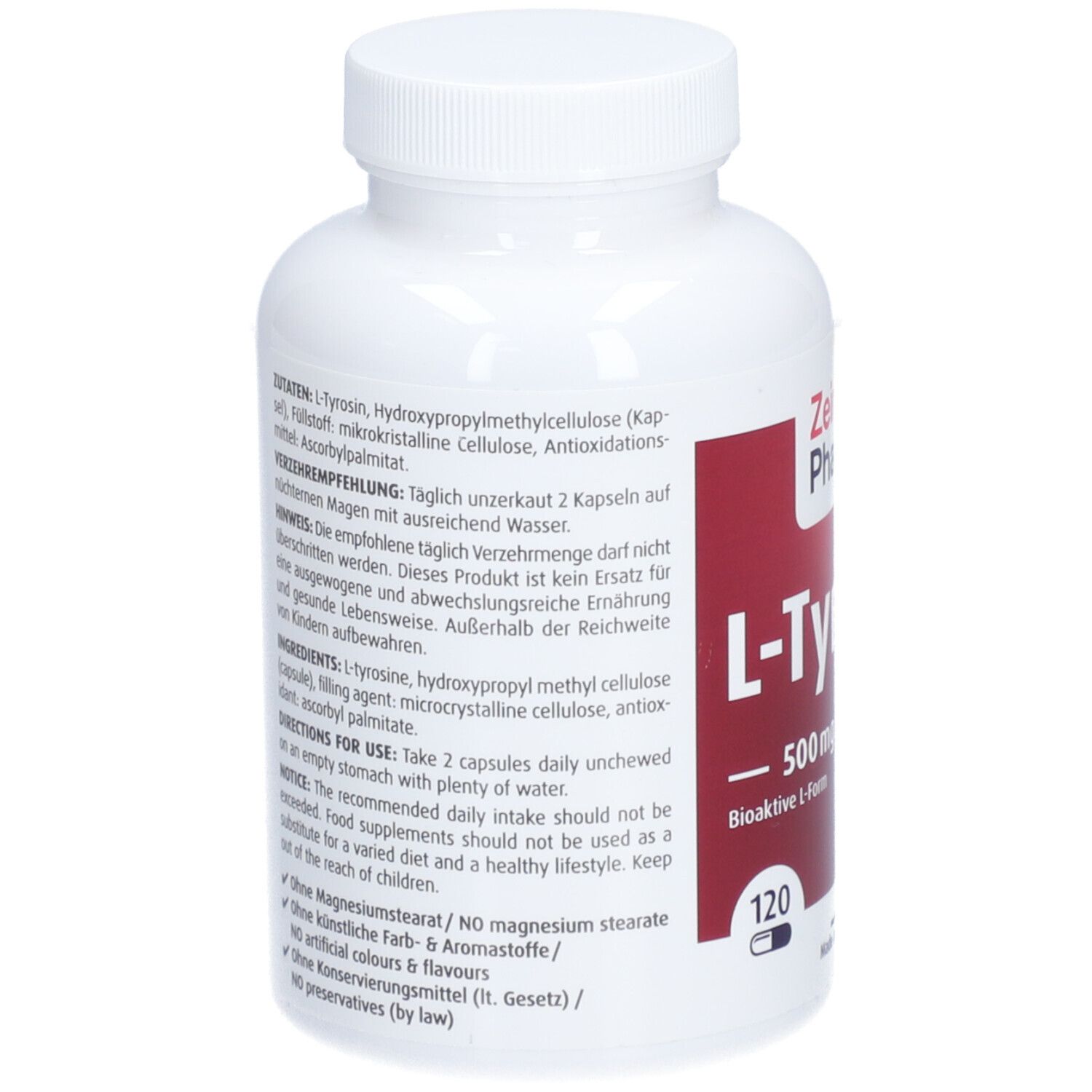 ZeinPharma® L Tyrosin Kapseln 500 mg