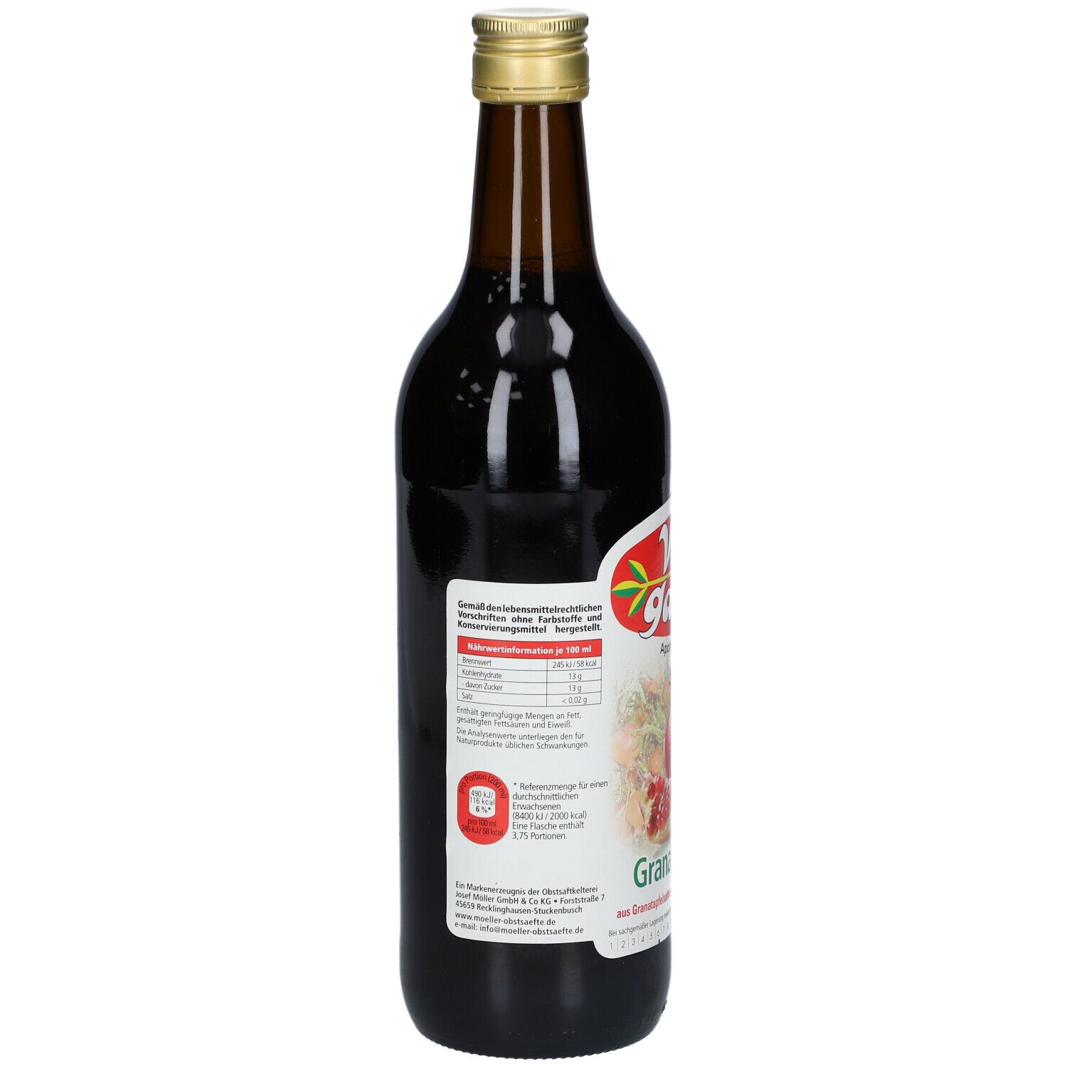 Vitagarten Granatapfelsaft 750 ml Saft