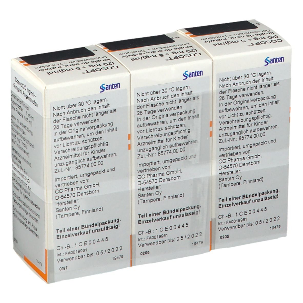 Cosopt 20 mg/ml + 5 mg/ml