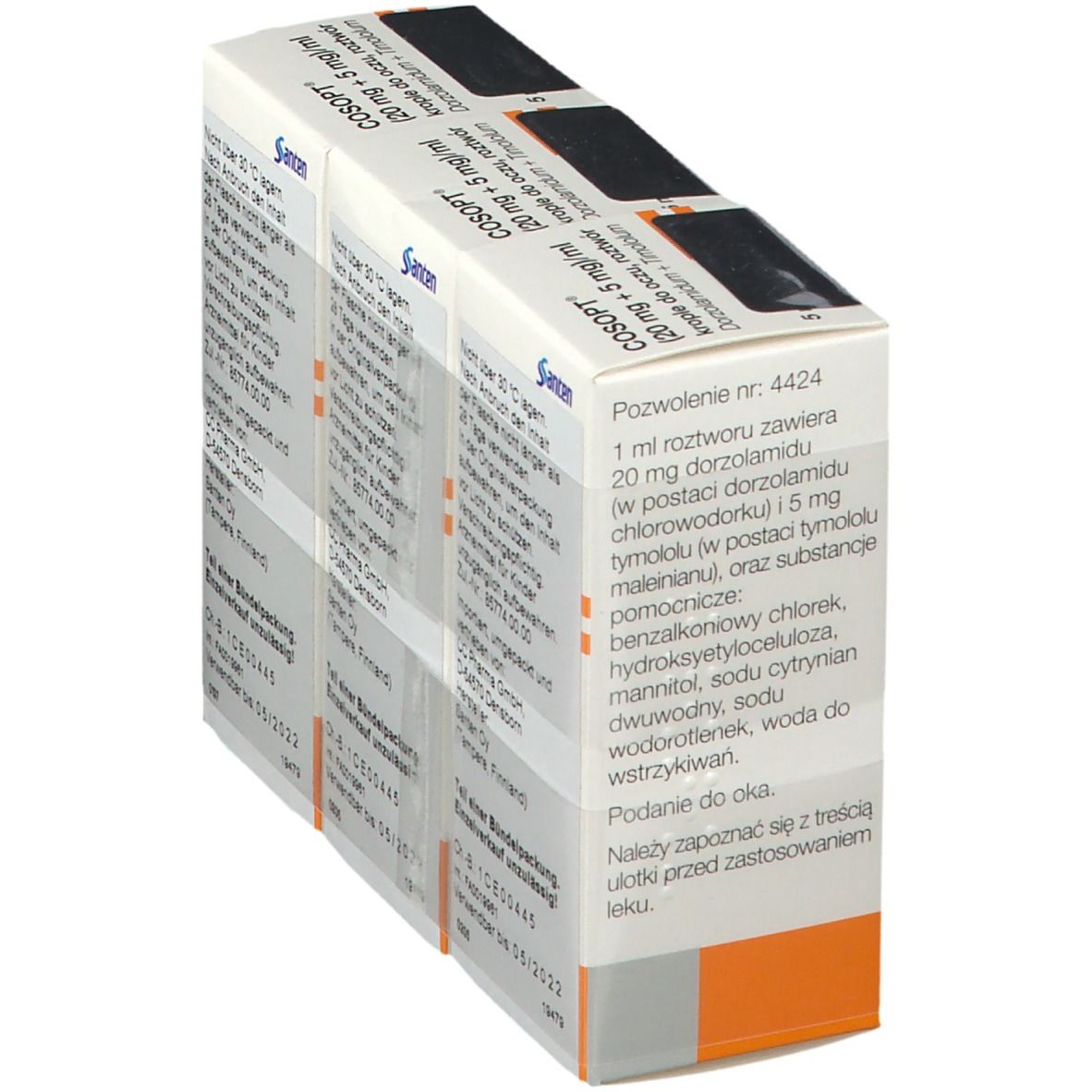 Cosopt 20 mg/ml + 5 mg/ml