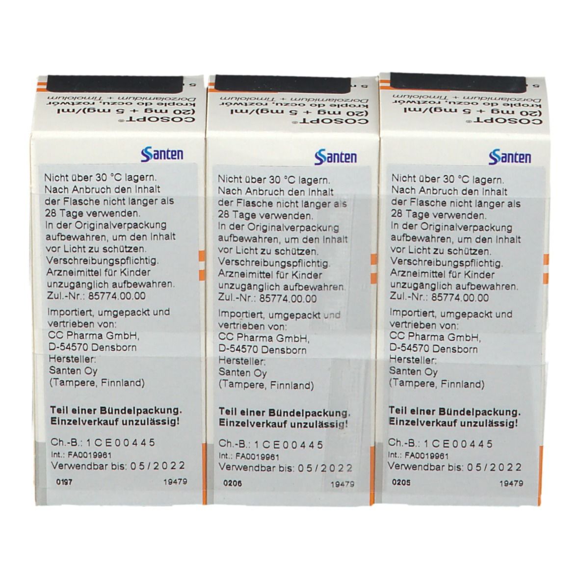 Cosopt 20 mg/ml + 5 mg/ml