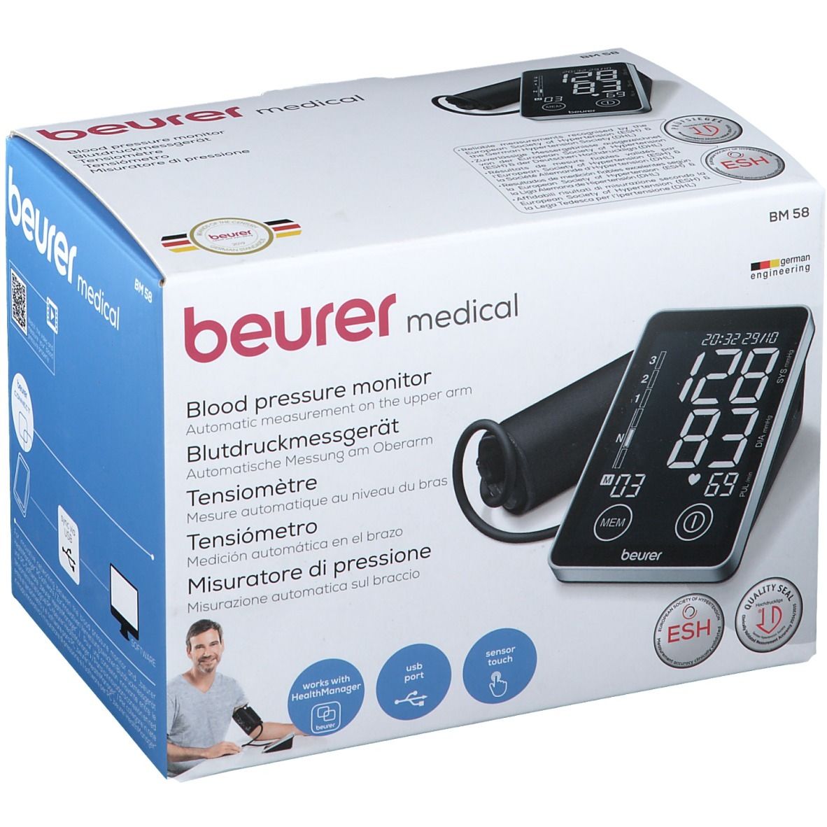 beurer Oberarm-Blutdruckmessgerät BM58