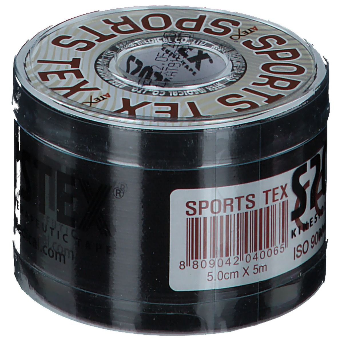 Sports TEX Kinesiologie Tape 5 cmx5 m schwarz 1 St Verband