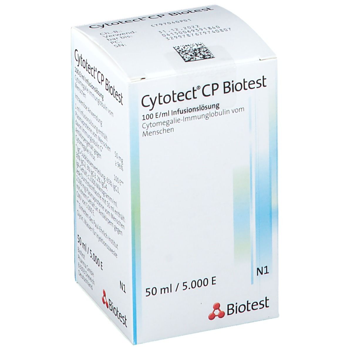 Cytotect® CP Biotest 100 E/ml