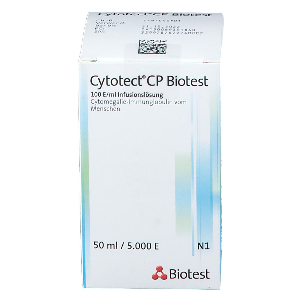 Cytotect® CP Biotest 100 E/ml