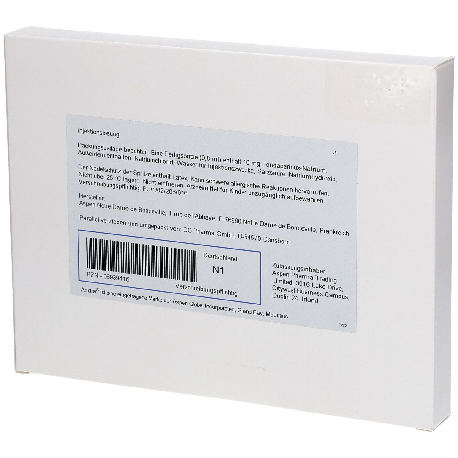 arixtra® 10 mg/0,8 ml
