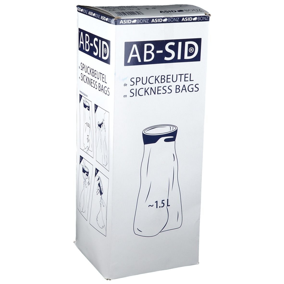 AB-SID® Spuckbeutel - Brechbeutel ➤ 50 Stk in einer VE