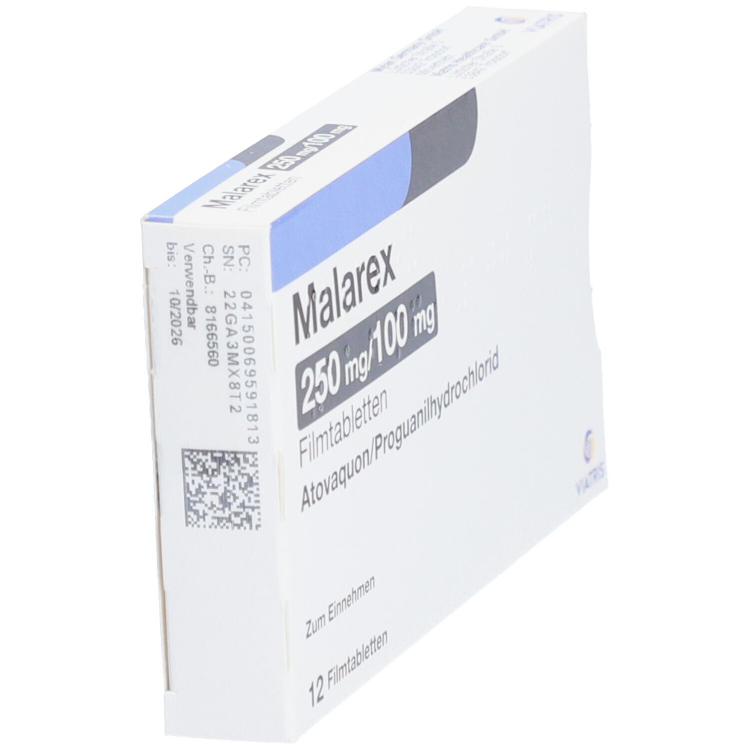 Malarex 250 mg/100 mg Filmtabletten 12 St