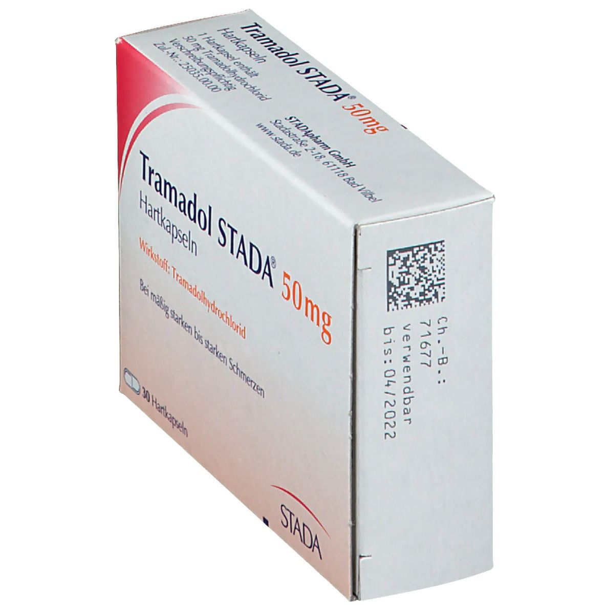 Tramadol Stada 50 mg Hartkapseln 30 St