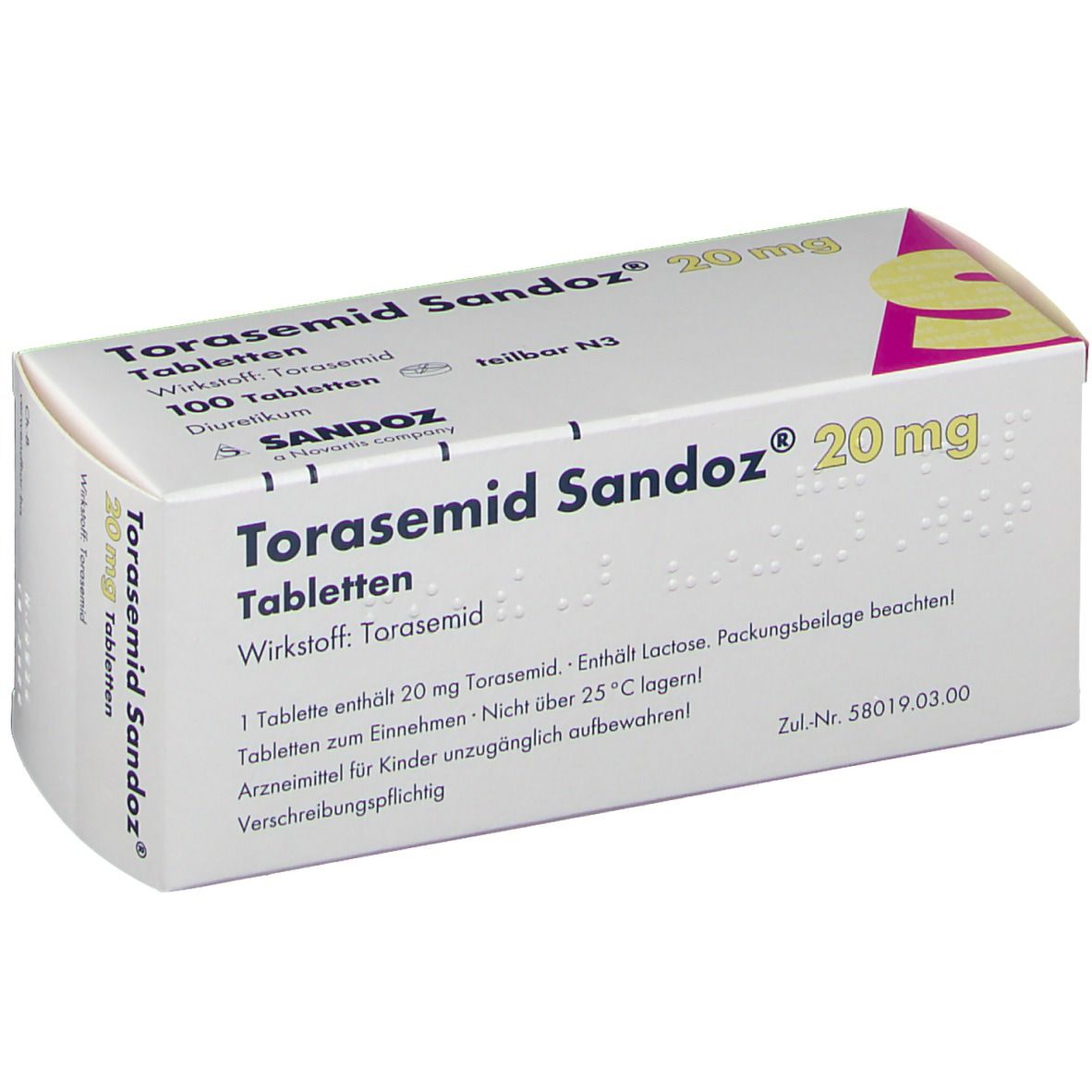 TORASEMID Sandoz 20 mg