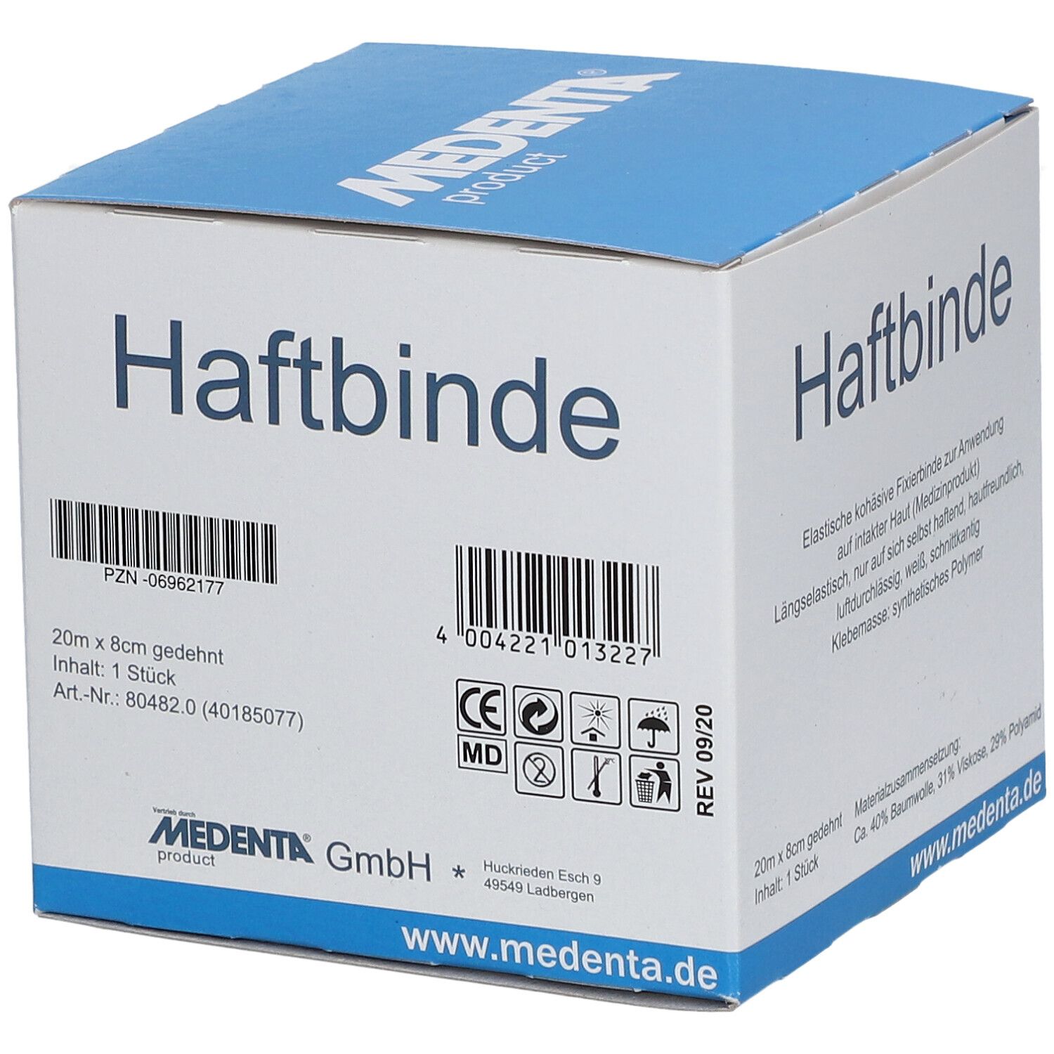 Haftbinde elastisch 8 cm x 20 m 1 St - Shop Apotheke