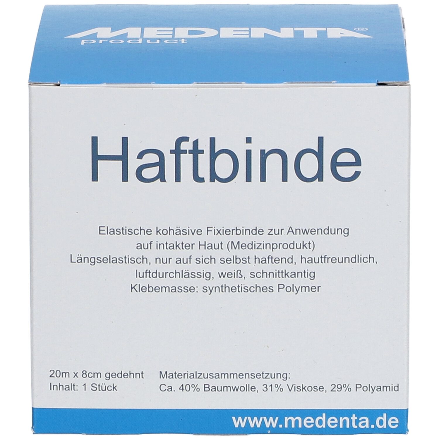Haftbinde elastisch 8 cm x 20 m 1 St - Shop Apotheke