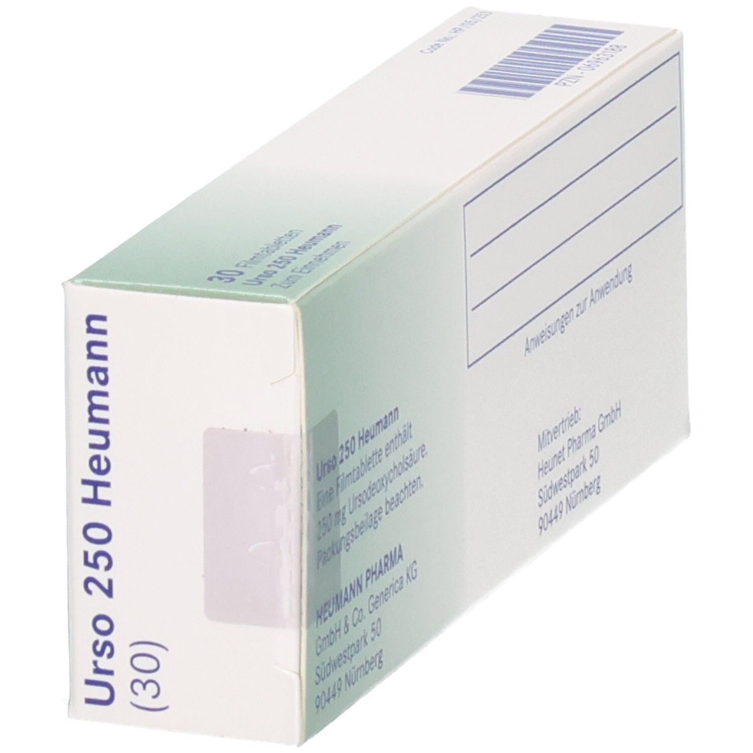 Urso 250 Heumann 250 mg Filmtabletten. 30 Stück.