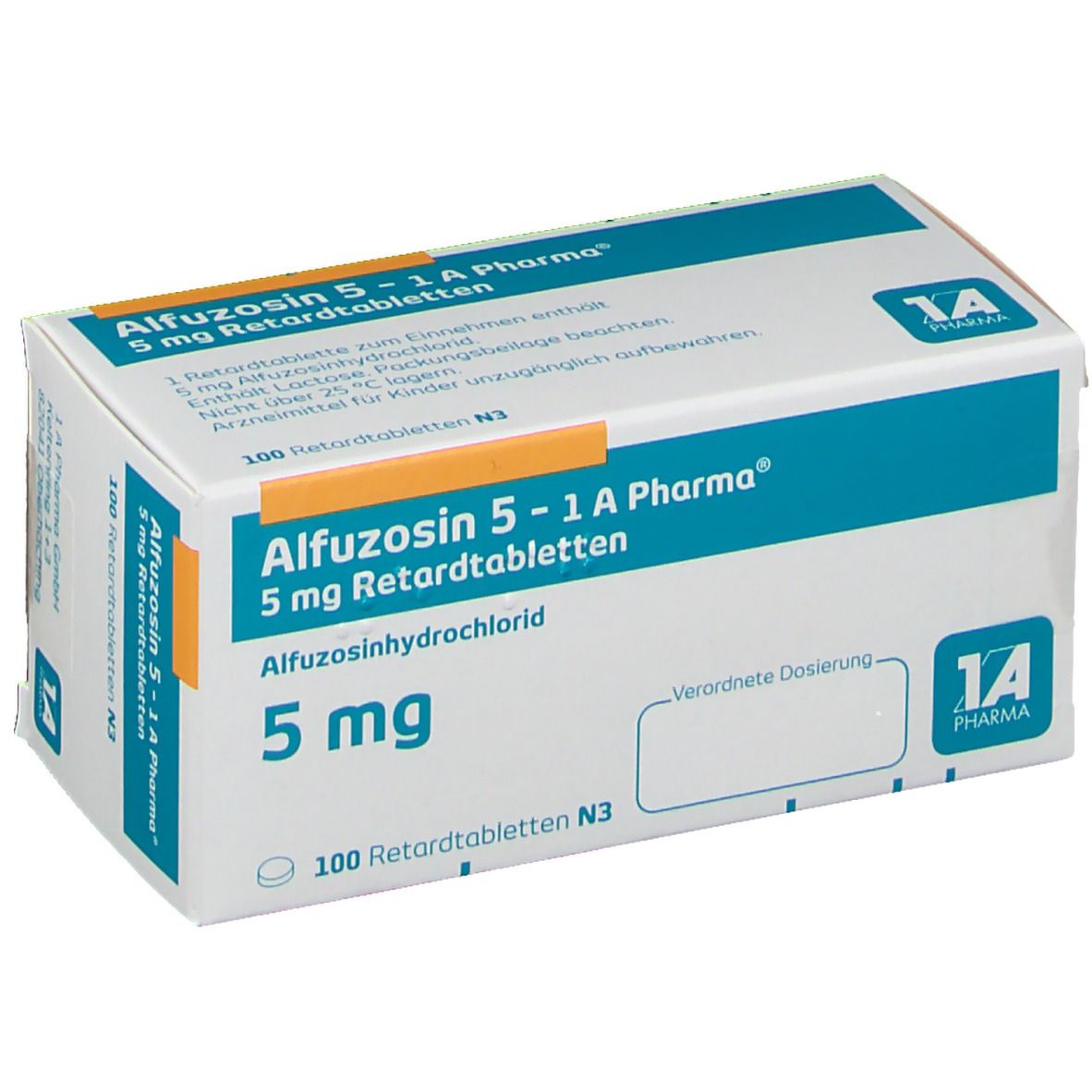 Alfuzosin 5 mg-1A Pharma Retardtabletten 100 St Retard-Tabletten