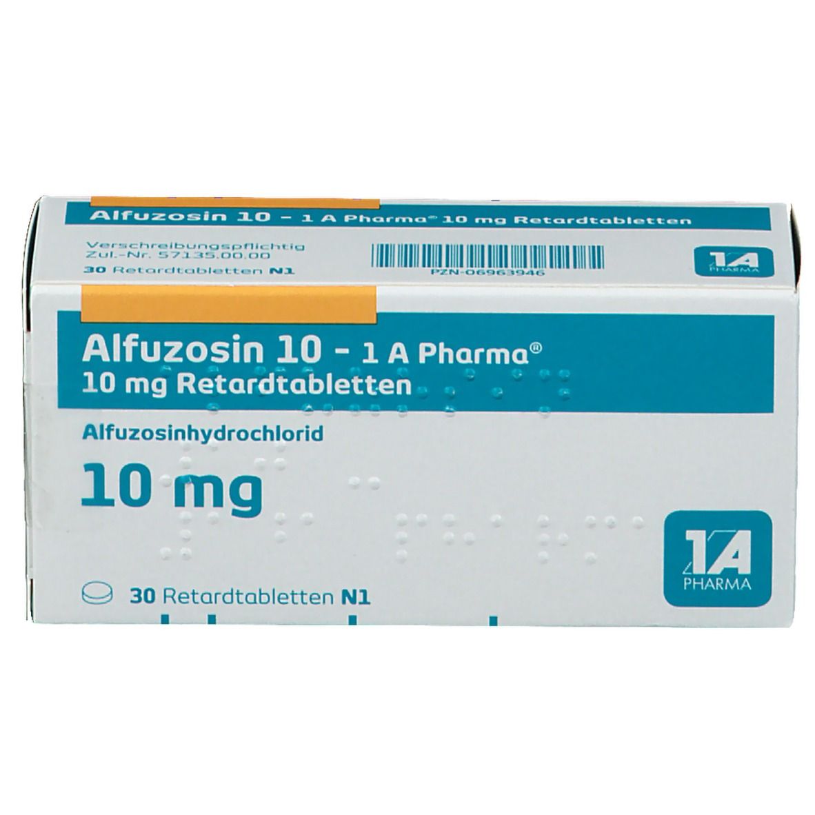 Alfuzosin 10 - 1 A Pharma® 10 mg 100 St mit dem E-Rezept kaufen - SHOP  APOTHEKE