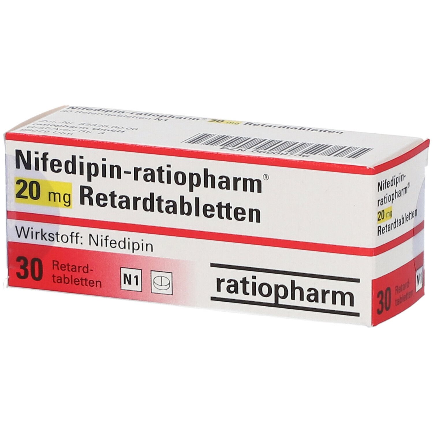 Nifedipin-ratiopharm® 20 mg