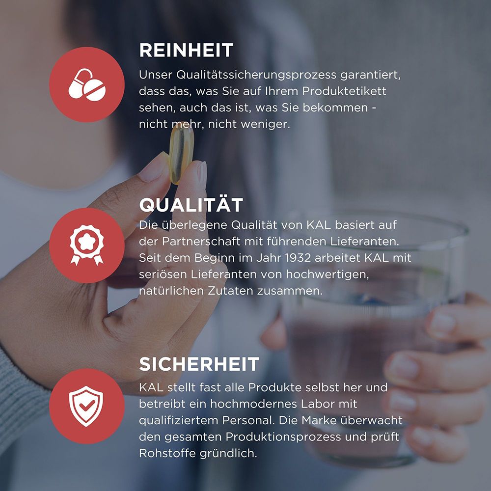 KAL Rutin 250 mg: Reinheit, Qualität und Sicherheit.
