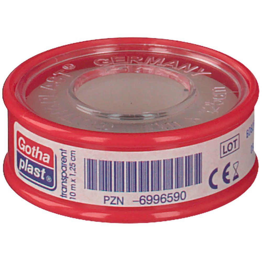 Gotha-FLEX Heftpflaster transparent 10 m x 1,25 cm