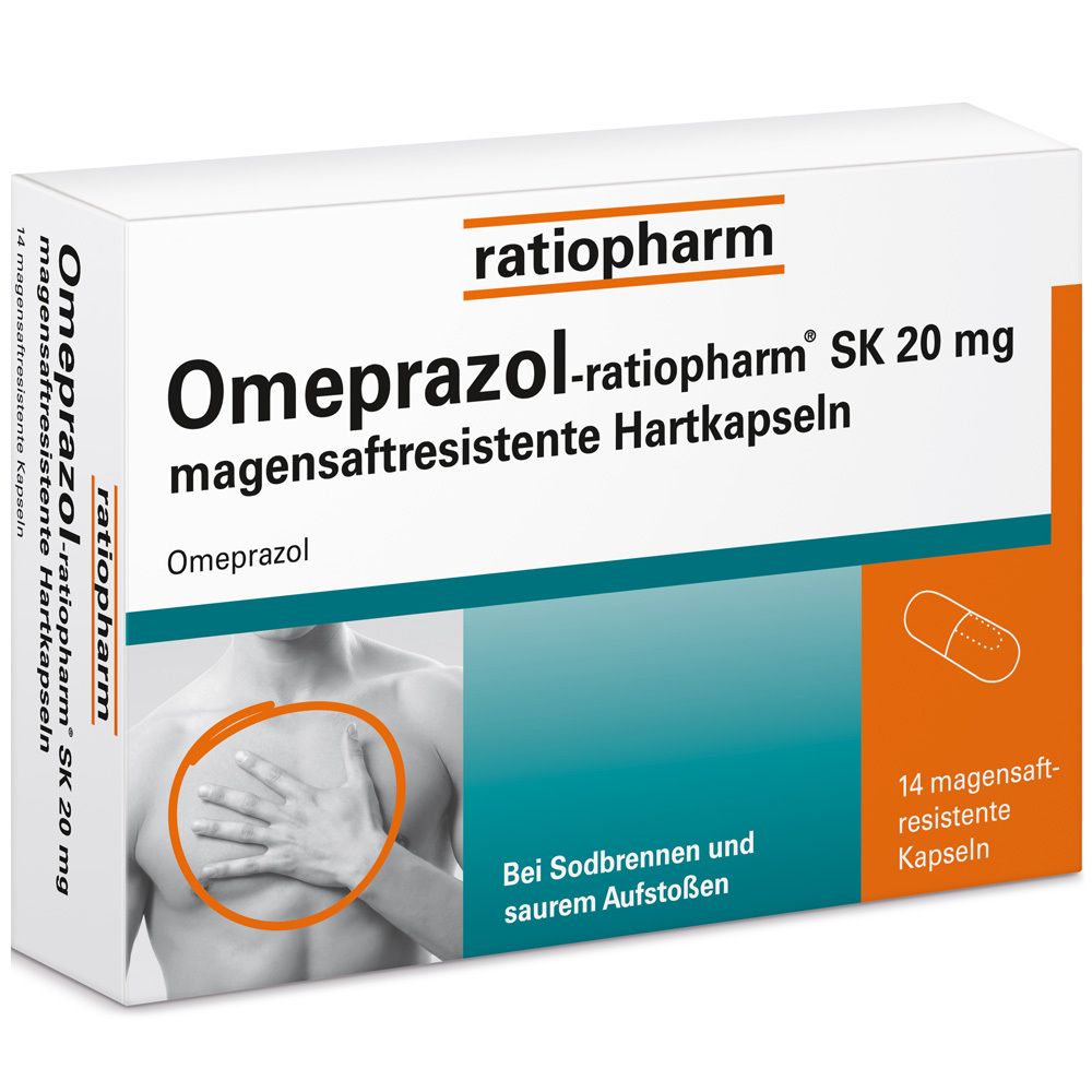 Omeprazol-ratiopharm® SK 20 mg 14 St Kapseln magensaftresistent