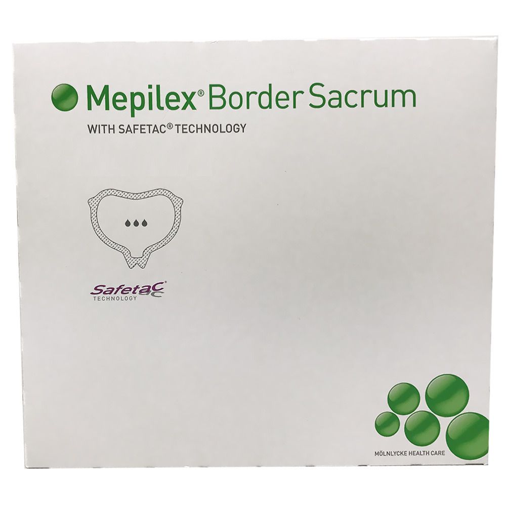 Mepilex® Border Sacrum Ag Schaumverband 20x20 cm 5 St Verband