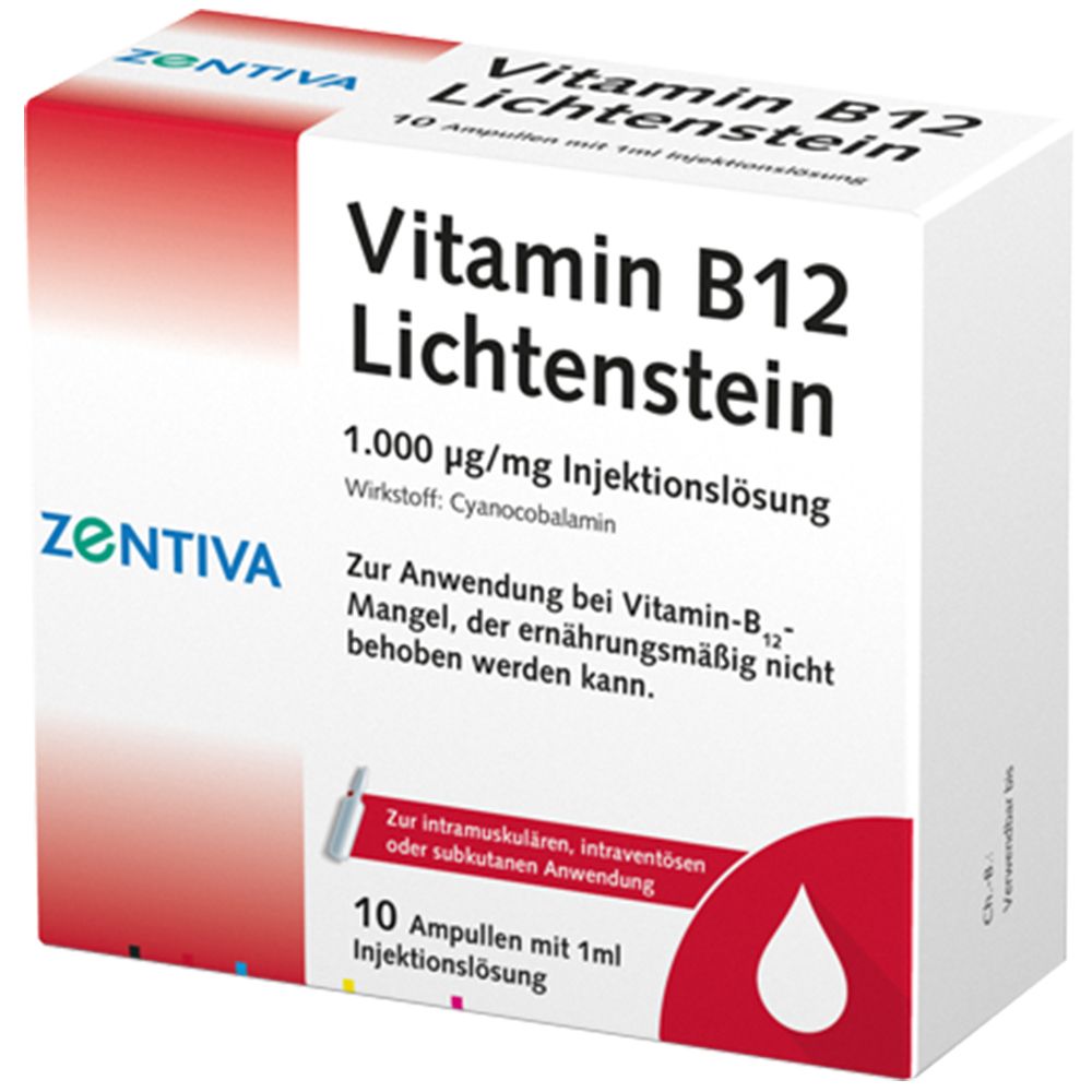 Vitamin B 12 Lichtenstein 10X1 ml Ampullen