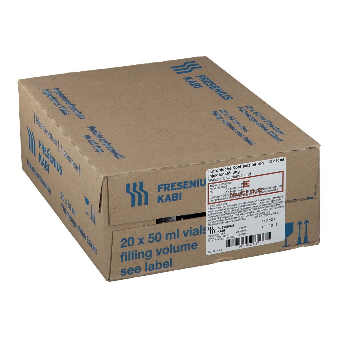 Isotonische Kochsalzlösung 0,9 % 20X50 ml Injektionslösung